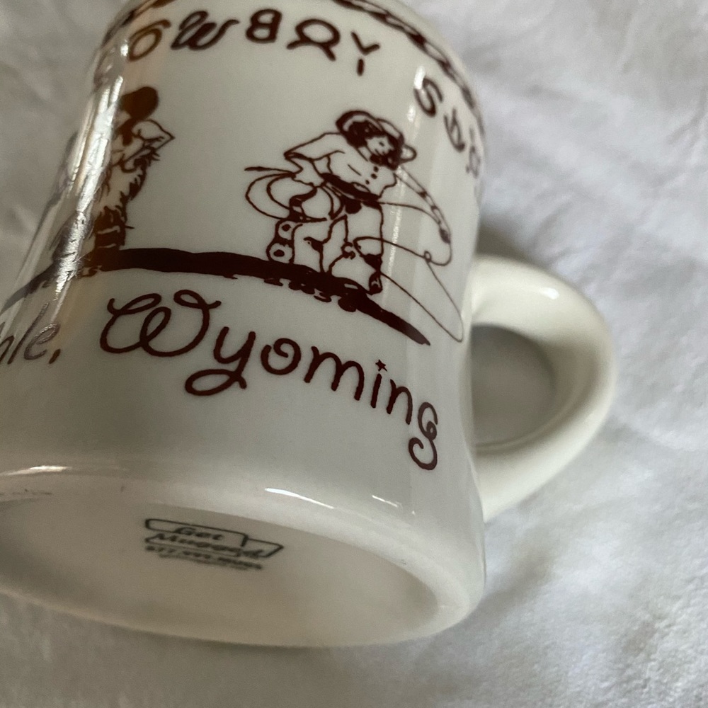 Ironstone Wyoming coffee mug